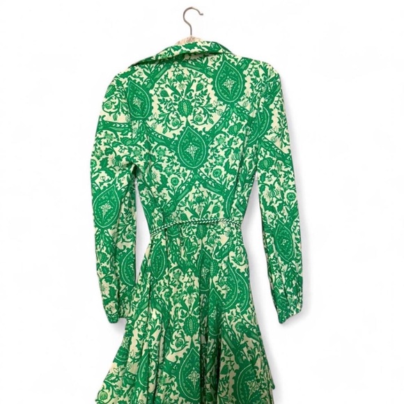 Zara Green Long Sleeve Mini Dress – Size L - Picture 2 of 3